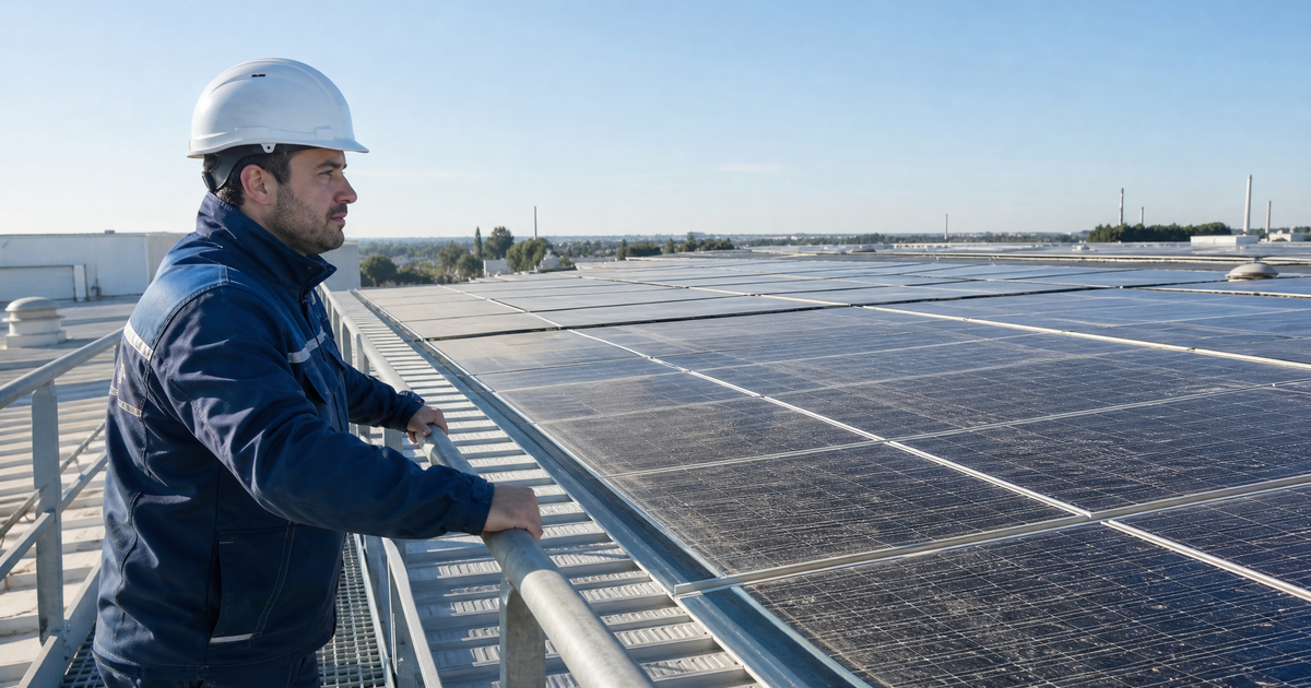 Pulizia dei pannelli fotovoltaici su capannone: quando serve davvero